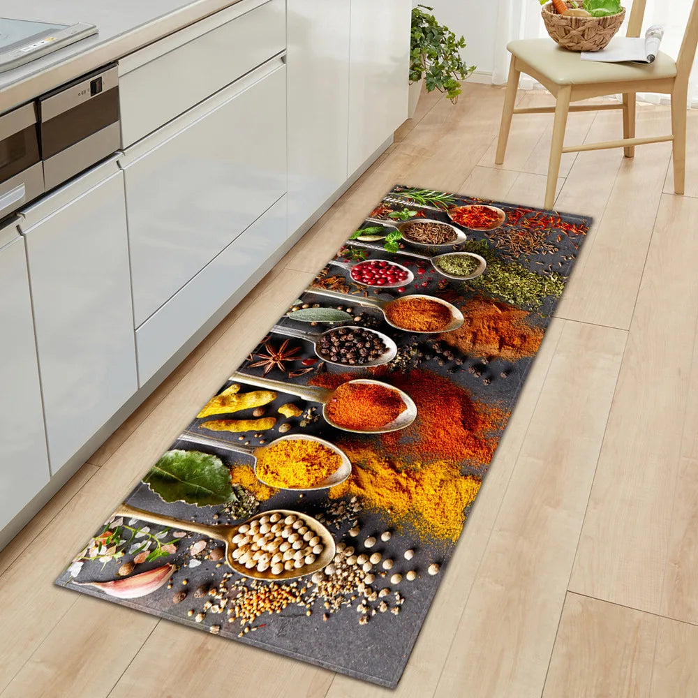 Tapete de cozinha 3D exclusivo, design artístico, toque moderno, decoração para cozinha, tapete antiderrapante, proteção para piso, estilo oriental, alta funcionalidade, acessório decorativo, durável e prático, decoração em 3D, organização inteligente, tapete premium, cozinha com estilo, design único, antiderrapante eficiente, tapete funcional, arte na cozinha, estilo moderno, essencial para cozinha. Center Doce Lar