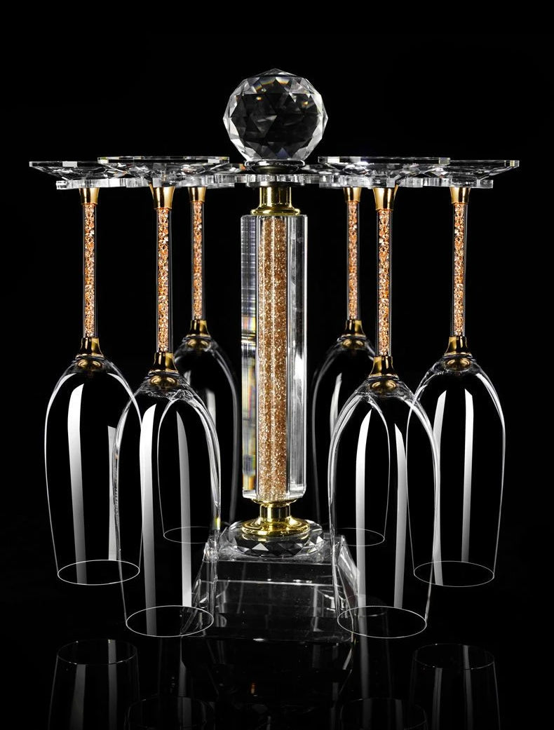 Taças de Cristal Diamante 2 Peças – Luxo Europeu