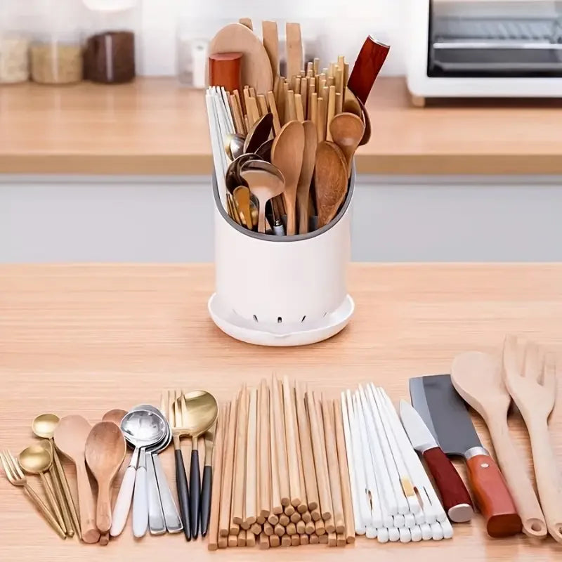 Organizador de Utensílios com Drenagem Rápida