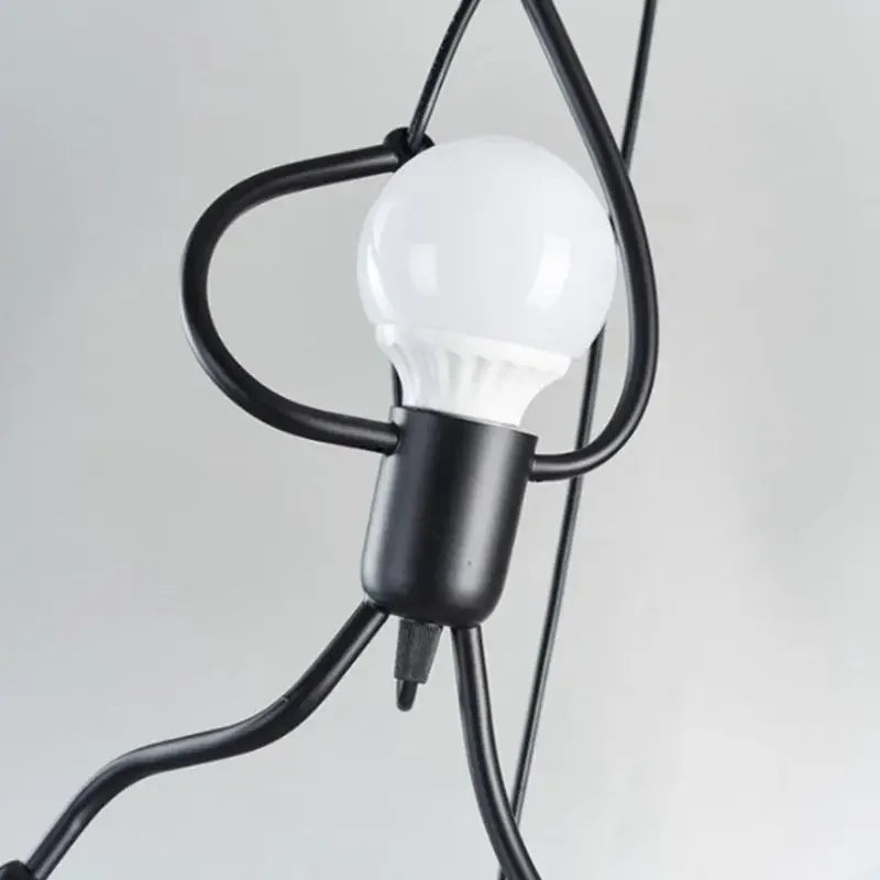 Lustre Iron Art, Lustre Moderno, Lustre Pequeno Homem, Lustre Decorativo, Lustre para Quarto Infantil, Lustre Criativo, Lustre de Ferro, Lustre com Resina, Lustre Design Exclusivo, Lustre Artístico, Lustre Base E27, Lustre Durável, Lustre Versátil, Lustre Preto, Lustre Infantil Moderno, Lustre para Quarto, Lustre para Escritório, Lustre Funcional, Lustre Estilo Contemporâneo, Lustre Charme Lúdico. Center Doce Lar