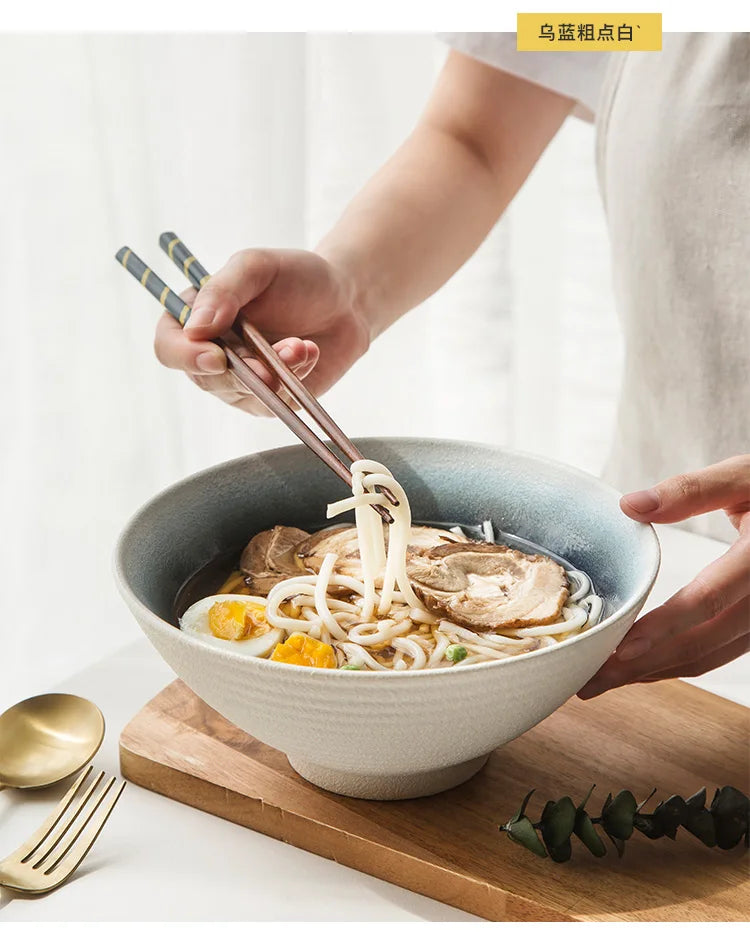 Tigela Japonesa de Cerâmica – Para Saladas e Sopas