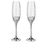Taça de Cristal Luxo Cisne Dourado (Kit 2 taças)