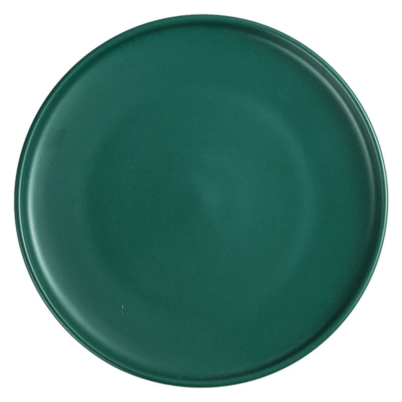 Prato Raso em Cerâmica Preta 25 cm – Versátil e Sofisticado