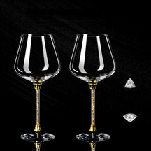Taça de Cristal de Luxo 2 Peças – Vinho e Champanhe