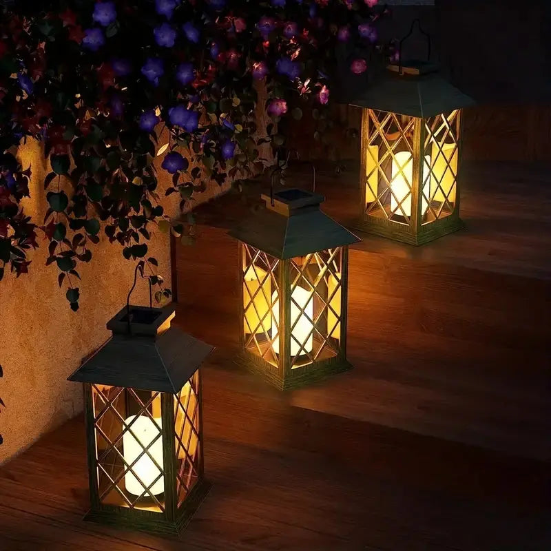 Iluminação Decorativa de Jardim Lanterna Solar