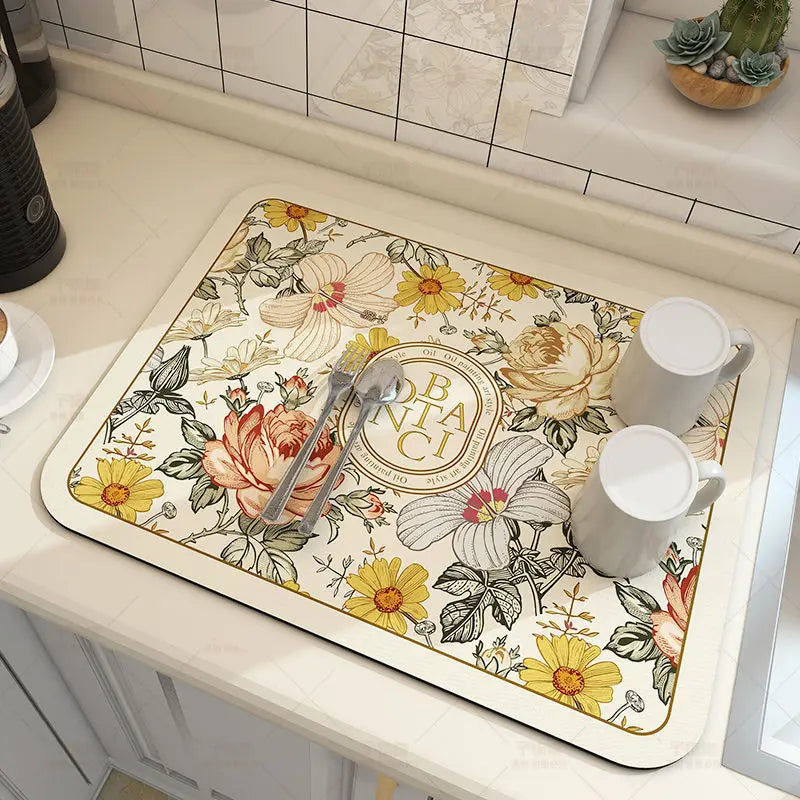 Tapete escorredor de louças ultra-absorvente, tapete de secagem rápida, tapete para pia, absorção máxima, prático para cozinha, design moderno, antiderrapante, lavável, tapete funcional, escorredor elegante, retenção de líquidos, organização de cozinha, estilo moderno, acessório para pia, secagem eficiente, fácil de limpar, proteção para balcão, tapete retangular, acessório essencial, decorativo. Center Doce Lar.