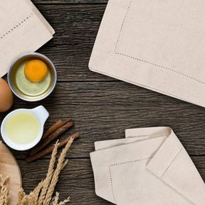 Guardanapos de Linho Natural (Kit 6 peças)