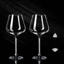 Taça de Cristal de Luxo 2 Peças – Vinho e Champanhe