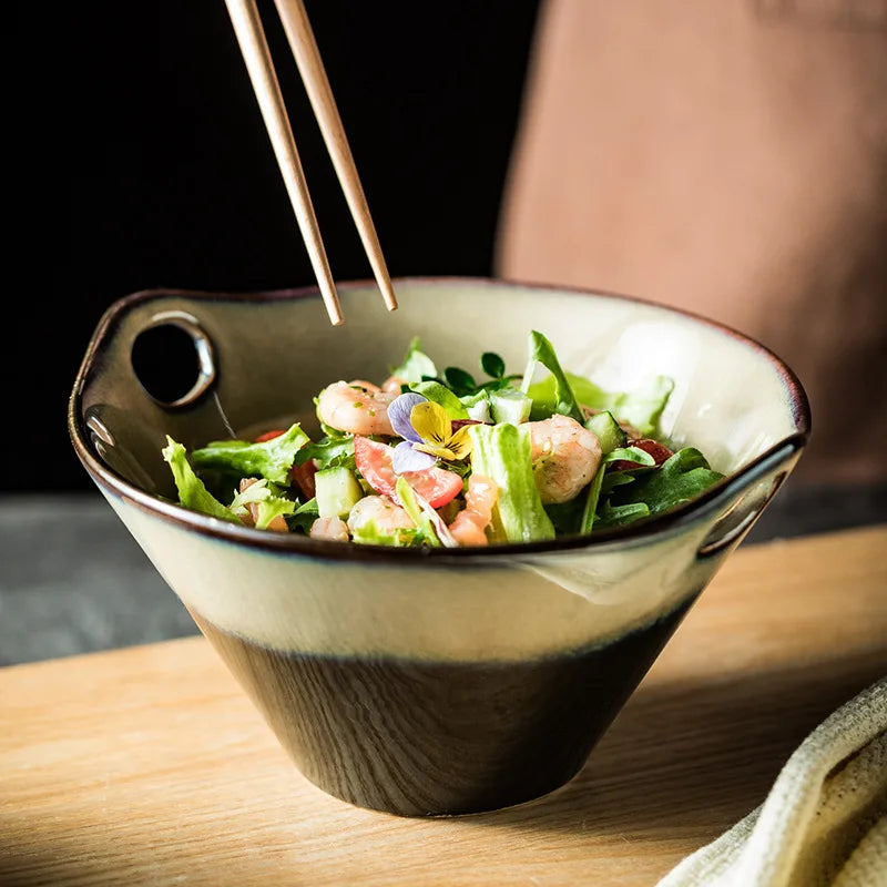 Tigela de Cerâmica com Furos – Para Macarrão, Sopas e Saladas