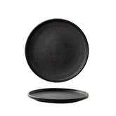 Prato Raso Japonês em Cerâmica Fosca – Preto Minimalista