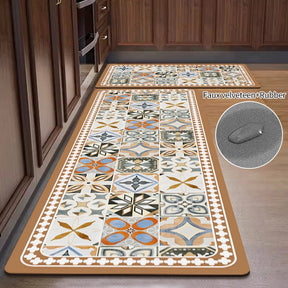  Tapete de cozinha charmoso, antiderrapante premium, decoração elegante, toque sofisticado, veludo falso, design funcional, proteção para piso, acessório essencial, cozinha organizada, estilo moderno, decoração prática, fácil de limpar, resistente e durável, antiderrapante seguro, tapete lavável, estilo versátil, conforto na cozinha, design decorativo, decoração charmosa, acessório premium. Center Doce Lar.