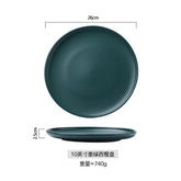 Prato Raso em Cerâmica Preta 25 cm – Versátil e Sofisticado