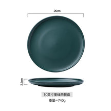 Prato Raso em Cerâmica Preta 25 cm – Versátil e Sofisticado