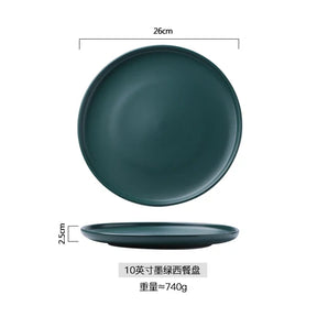 Prato Raso em Cerâmica Preta 25 cm – Versátil e Sofisticado