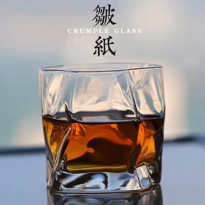 Copo de Cristal para Whisky – Design Amassado