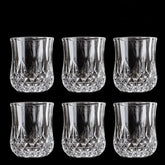 Conjunto 6 Copos de Vidro para Whisky – Design Diamante
