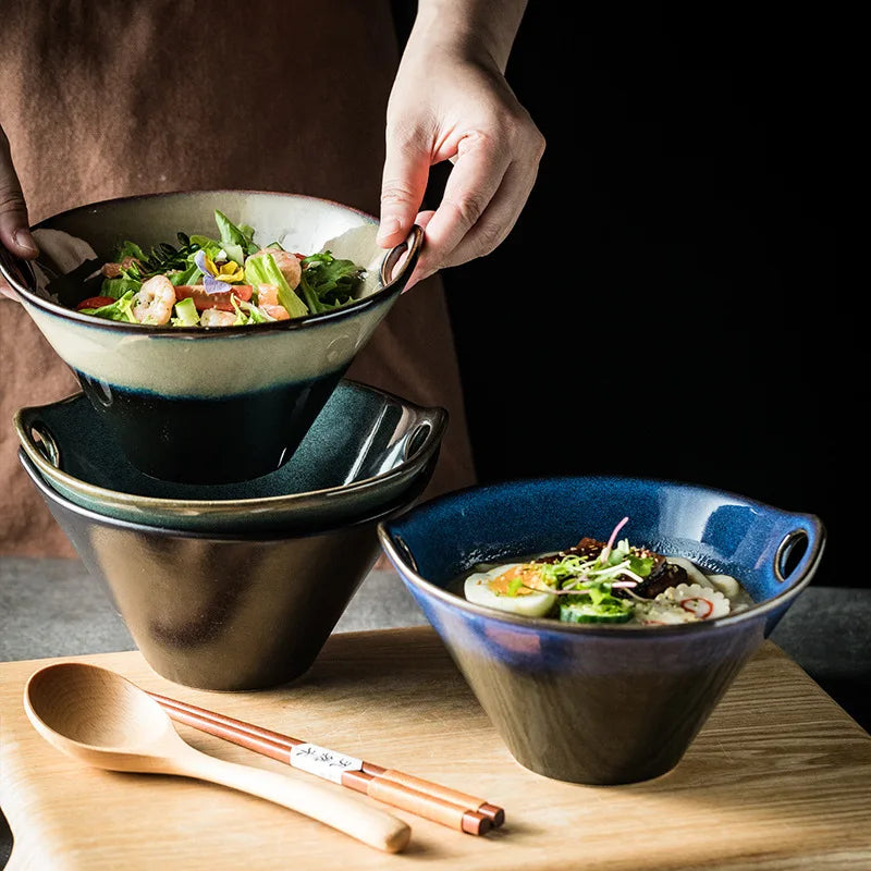 Tigela de Cerâmica com Furos – Para Macarrão, Sopas e Saladas