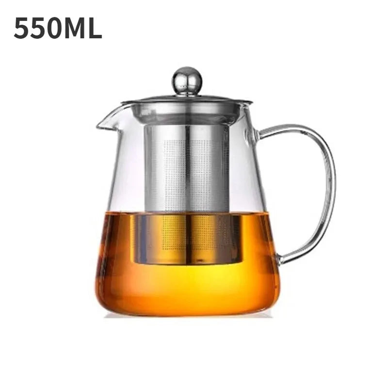 Bule de Vidro com Infusor Inox