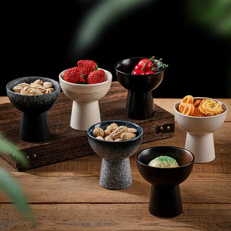 Prato para Petisco de Cerâmica – Sobremesas, Sorvetes e Saladas