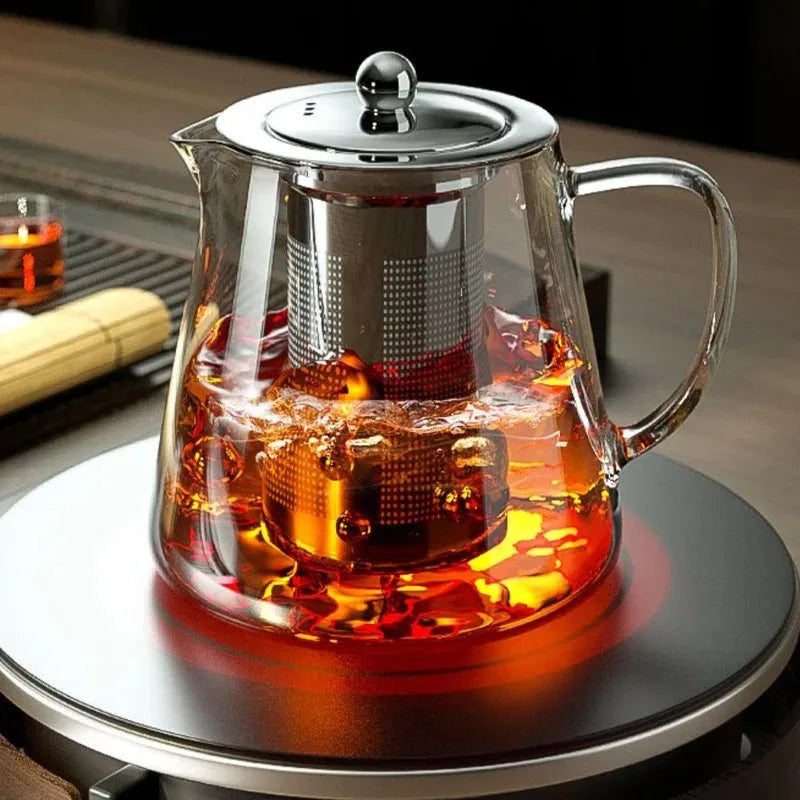 Bule de Vidro com Infusor Inox