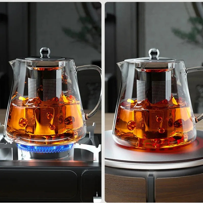 Bule de Vidro com Infusor Inox